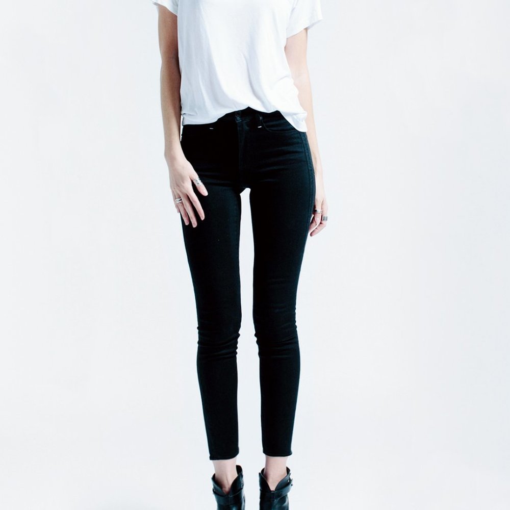 TALLEY Cohen High Rise Ankle Skinny Jean, Size 25 Short